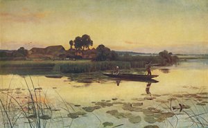 1879年の真夏の日の終わり。 作： Sir Ernest Albert Waterlow