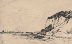 海岸道路、キングスダウン、No.2、1922 作： Sir Frank Short