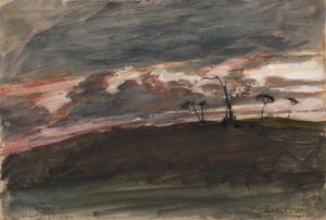 嵐のような夕日、レッグ パーク、ウィルトシャー 作： Sir George Hayter