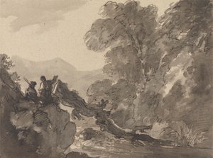 ロマンチックな風景 作： Sir George Howland Beaumont seventh Baronet