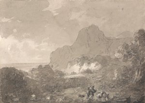 イタリアの海岸の眺め 作： Sir George Howland Beaumont seventh Baronet