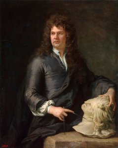 木彫師グリンリング・ギボンズの肖像、1648～1721年、1690年以前。 作： Sir Gotfrey Kneller