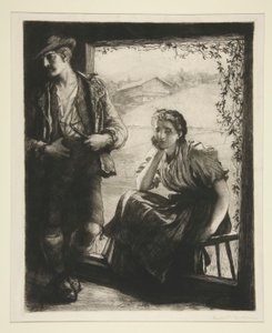 最初の喧嘩 作： Sir Hubert von Herkomer