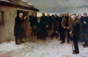 ハイランド葬儀、1882年、1912年。 作： James Guthrie