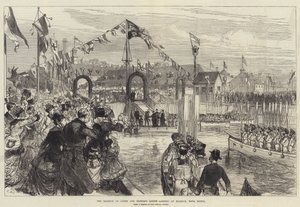 ノバスコシア州ハリファックスに上陸するローン侯爵とルイーズ王女 作： Sir John Charles Robinson