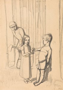 木こりの娘のための習作 作： Sir John Everett Millais
