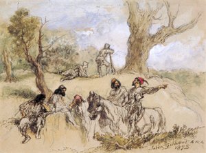 「盗賊」、1873 作： Sir John Gilbert