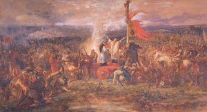 スタンダードの戦い、1880 年 8 月 22 日、ヨークシャー、ノーサラートン。 作： Sir John Gilbert