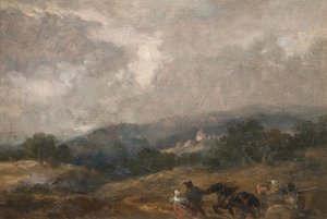 風景スケッチ、1877年。 作： Sir John Gilbert