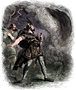 マクベスとバンコウが3人の魔女に出会った、1858年