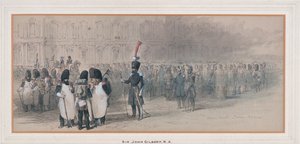 チュイルリー宮殿の国家警備隊、1846 年 作： Sir John Gilbert
