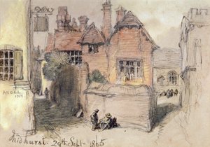 「エンジェル イン、ミッドハースト」、1865 年 作： Sir John Gilbert