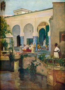 ムーア人のハーレムの内部、1907年 作： Sir John Lavery