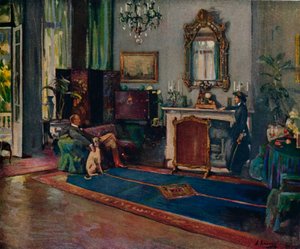 グレイハウンド、1910、1914 作： Sir John Lavery