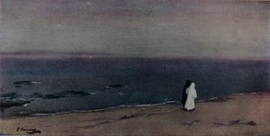 海辺、月光、c1908 作： Sir John Lavery