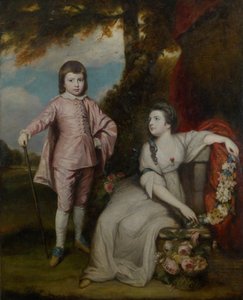 ジョージ・カペル、子爵マルデン（1757-1839）、レディ・エリザベス・カペル（1755-1834、1768）。