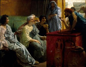 「ワインショップ」、1869-1874 作： Sir Lawrence Alma Tadema