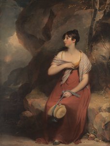 風景の中の女性 作： Sir Martin Archer Shee