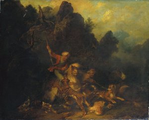 トラ狩り 作： Sir Peter Francis Bourgeois