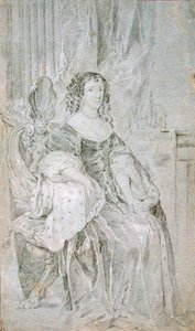 ブラガンザのキャサリンの肖像 1638-1705、1670 年代。 作： Sir Peter Lely