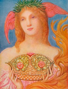 「平和の冠」、c1882、1914 作： Sir William Blake Richmond