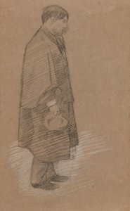 チャールズ・コンドルの肖像 作： Sir William Rothenstein