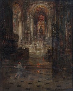 「大聖堂の内部」、1855-1906 作： Sir Wyke Bayliss
