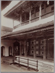 キャンディの仏教寺院、セイロン、c。 1880年代。 作： Skeen and Co.