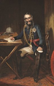 チャールズ・ネイピア将軍の肖像（1782-1853）（キャンバスに油彩） 作： Smart Smart