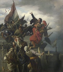 Titusz Dugovicsの自己犠牲、1859 作： Alexander von Wagner