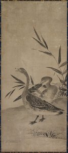 ガチョウ、室町時代、1392-1573。 作： Soami
