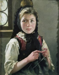 ドイツの農家の少女 作： Sofie Thomesen Werenskiold