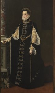 ヴァロワのエリザベス1545-1568、スペインの女王、1561-1565 作： Sofonisba Anguissola