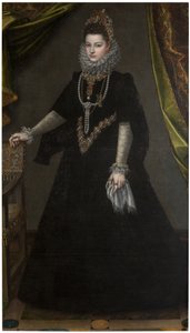 ドイツ語：インファンタ・イザベラ・クララ・エウゲニア（1566-1633） インファンタ・イザベラ・クララ・エウゲニアの肖像 作： ソフォニスバアンギッソラ