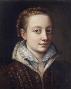 セルフポートレイト 作： Sofonisba Anguissola