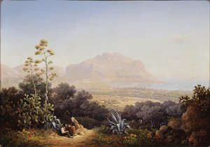 パレルモの眺め、1845 年 作： Sokrat Maximovich Vorobyev
