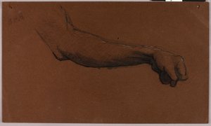 馬術モニュメントのための腕の研究 作： ソロン・H・ボーグラム