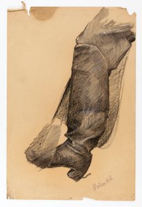 ブーツ、乗馬モニュメントのための研究 作： Solon H. Borglum