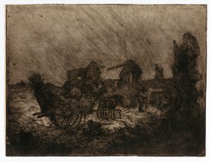 カートと廃墟 作： ソロン・H・ボーグラム