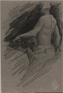 乗馬モニュメントのためのスタディ 作： Solon H. Borglum