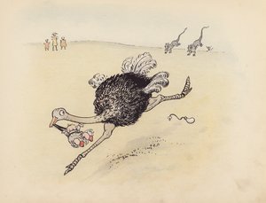 S Rosamond Praegerによる『Little Twin Dragons』のイラスト（カラーリトグラフ）