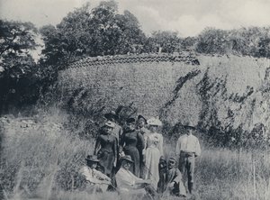ジンバブエの廃墟（モノクロ写真