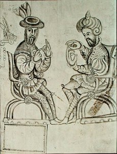 ヤンフイトラン写本1ページの複製（リトグラフ） 作： Spanish Colonial (after)