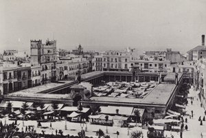 カディス：Plaza de Abastos（モノクロ写真