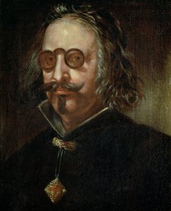 131-0795082 Francisco de Quevedo y Villegas (1580-1645) の肖像 (キャンバスに油彩) 作： Spanish School