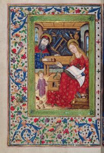 追加 18193 f.48v The Holy Family in Joseph