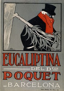 風邪薬Eucaliptinaの広告、スペイン1924年。 作： Spanish School