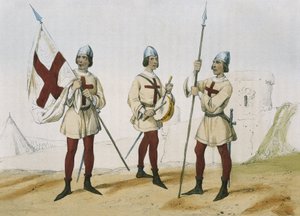 DE SOTTO, Serafin Maria, Earl of Clonard (1793 - 1862).スペイン幼年・少年・騎兵武器組織史。1851 - 1859.スペインのカトリック君主時代の歩兵。サンタ・ヘー」部隊の旗手、鼓手、槍手。