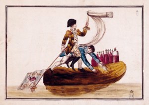 ジョセフ・ボナパルト（1768-1844）のスペイン・ビトリア敗戦後の追放（ピクルスの上で