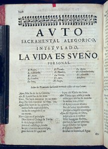 人生の最初のページは、ペドロカルデロンデラバルカ（1600〜81年）、ロスオートサクラメンターレスのスエノです。 作： Spanish School